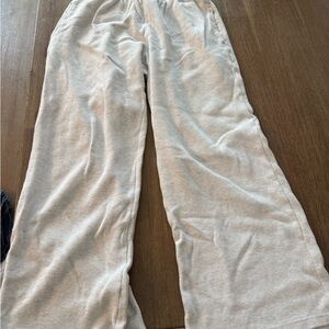 Brandy Melville Cream Waffle Knit Pants